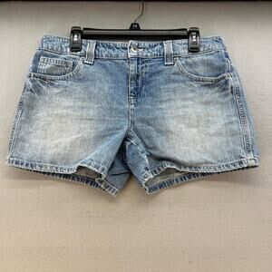 Tommy Hilfiger Jean Shorts Women's 10 Light Blue Pocket Flaps Vintage Normcore